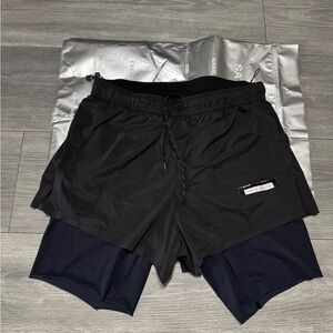 Black Athletic Men's Shorts